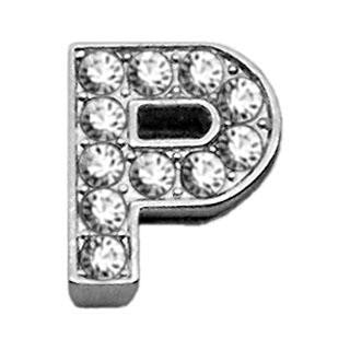 3-8" Clear Bling Letter Sliding Charms P .