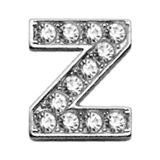 3-8" Clear Bling Letter Sliding Charms Z .