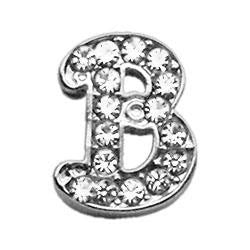 3-8" Clear Script Letter Sliding Charms B .