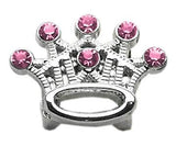 Slider Crystal Crown Charm