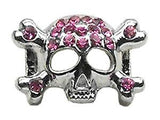 3/8" Skull Slider Charm  3/8'' (10mm)