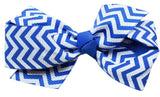 Hair Bow Chevron French Barrette