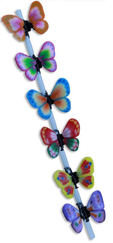 Hair Clip Set of 6- 1" Butterflies