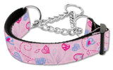 Crazy Hearts Nylon Collars Martingale