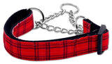 Plaid Nylon Collar Martingale