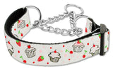 Cupcakes Nylon Ribbon Collar Martingale