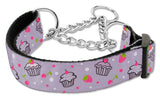 Cupcakes Nylon Ribbon Collar Martingale