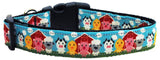 Barnyard Buddies Nylon Ribbon Dog Collar