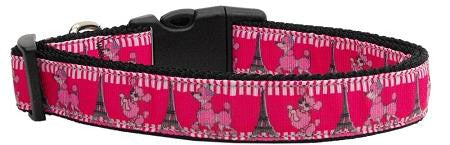 Poodles In Paris Nylon Ribbon Collars