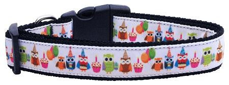 Party Owls Nylon Ribbon Collars