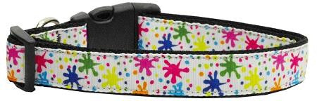 Splatter Paint Nylon Ribbon Collars