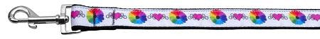 Technicolor Love Nylon Ribbon Dog Collars  Leash