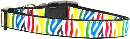 Zebra  Nylon Ribbon Dog Collars