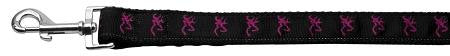 Pink Deer Nylon Ribbon Dog Collars Leash