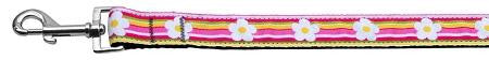 Striped Daisy Ribbon Dog Collars Leash