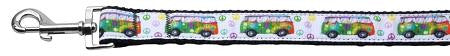 Peace Bus Ribbon Dog Collars  Leash