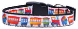 Trains Ribbon Dog Collars