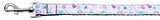 Patriotic Crazy Hearts Nylon Ribbon Dog Collars  Leash