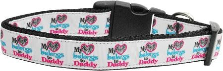 My Heart Belongs To Daddy Nylon Collar