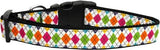 Colorful Argyle Ribbon Dog Collars