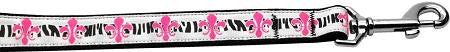 Pink Fleur De Lis  Leash