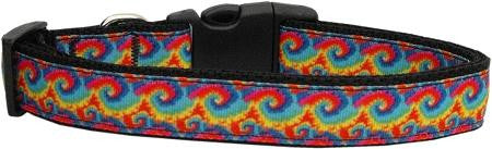 Tie Dye Nylon Ribbon Dog Collar