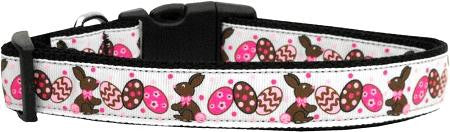 Chocolate Bunnies Dog Collar