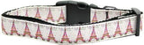 Eiffel Tower Nylon Dog Collars