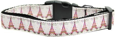 Eiffel Tower Nylon Dog Collars