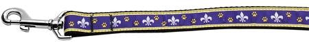 Fleur De Lis Nylon Dog Leash  Leash