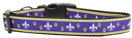 Fleur De Lis Nylon Dog Collars