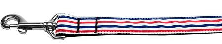 Patriotic Stripes Nylon Dog Leash