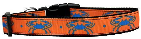 Blue Crabs Nylon Dog Collar