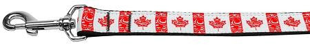 Canadian Flag In Swirls Nylon Dog Leash