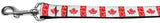 Canadian Flag In Swirls Nylon Dog Leash