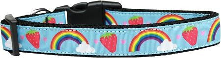 Rainbows And Berries Nylon Dog Collar