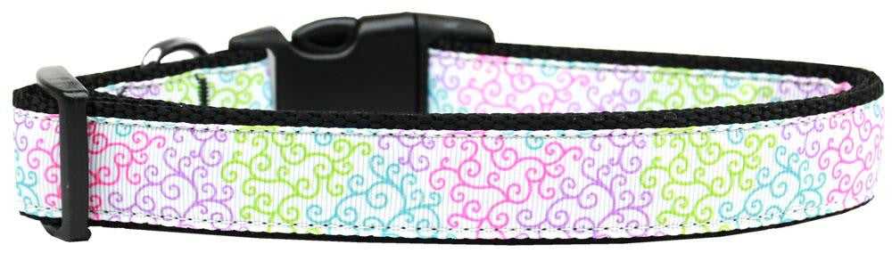 Summer Swirls Nylon Dog Collar