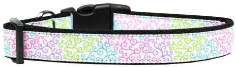 Summer Swirls Nylon Dog Collar