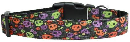 Confetti Skulls Nylon Dog Collar