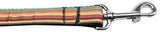 Autumn Stripes Nylon Dog Leash