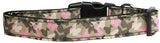 Camo Butterflies Nylon Dog Collar