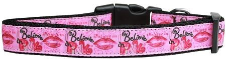 Believe In  Nylon Dog Collar