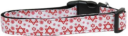 Star Of David Nylon Dog Collar