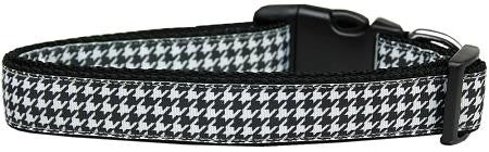 Houndstooth Nylon Dog Collar