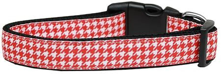 Houndstooth Nylon Dog Collar