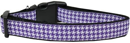 Houndstooth Nylon Dog Collar