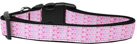 Many Mini Hearts Nylon Dog Collar