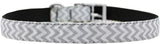 Chevrons Nylon Dog Collar With Classic Buckle 3/8"