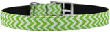 Chevrons Nylon Dog Collar With Classic Buckle 3/8"