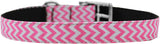 Chevrons Nylon Dog Collar With Classic Buckle 3/8"